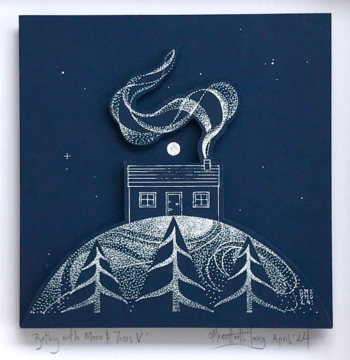 Olivia van Hooft-Young - Bothy With Moon Trees V